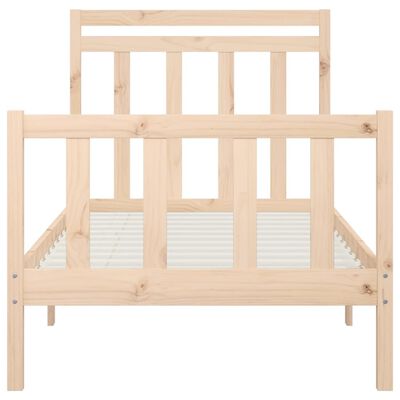 vidaXL Bed Frame without Mattress Solid Wood Pine 90x200 cm