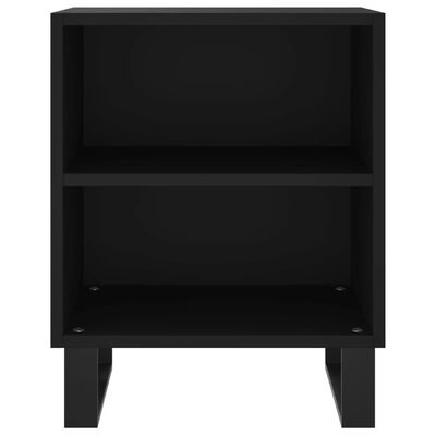 vidaXL Bedside Cabinets 2 pcs Black 40x30x50 cm Engineered Wood