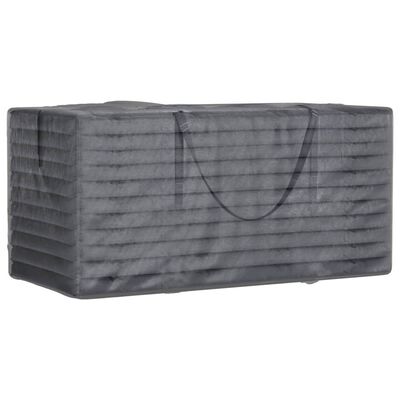 vidaXL Garden Cushion Storage Bag Black 150x75x75 cm Polyethylene