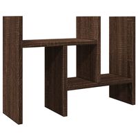 vidaXL Desk Organiser Brown Oak 34.5x15.5x35.5 cm Engineered wood