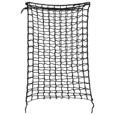 vidaXL Hay Nets 2 pcs Rectangular Black 75x50 cm PP