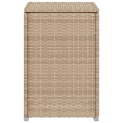 vidaXL Propane Tank Cover Table Beige 40x40x60 cm Poly Rattan