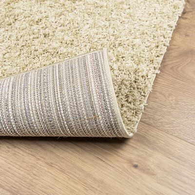 vidaXL Shaggy Rug PAMPLONA High Pile Modern Gold 80x250 cm