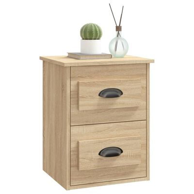 vidaXL Wall-mounted Bedside Cabinets 2 pcs Sonoma Oak 41.5x36x53cm