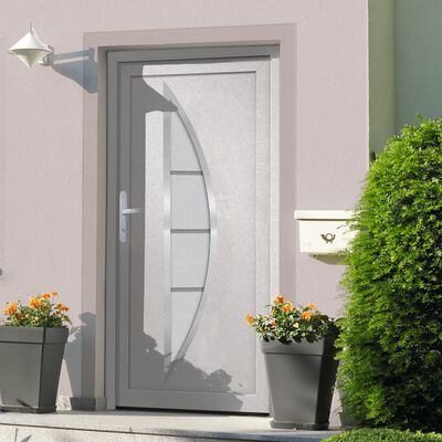 vidaXL Front Door White 88x200 cm PVC