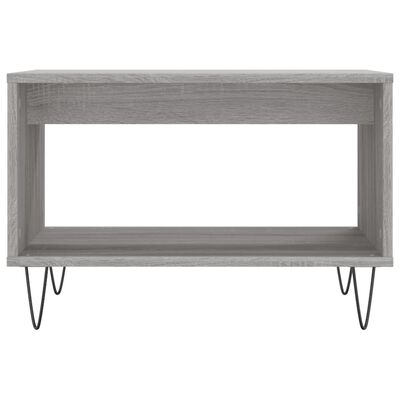 vidaXL Coffee Table Grey Sonoma 60x50x40 cm Engineered Wood