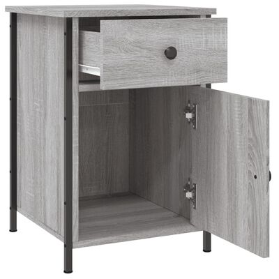 vidaXL Bedside Cabinet Grey Sonoma 40x42x60 cm Engineered Wood