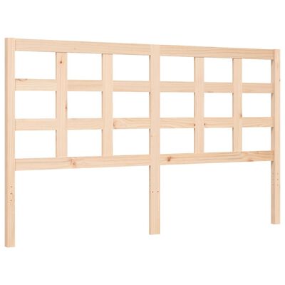 vidaXL Bed Frame without Mattress King Size Solid Wood Pine