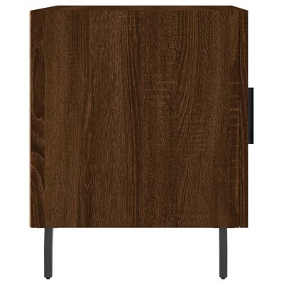 vidaXL Bedside Cabinet Brown Oak 40x40x50 cm Engineered Wood