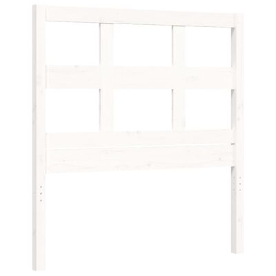 vidaXL Bed Frame without Mattress White 90x200 cm Solid Wood