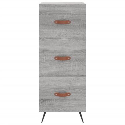 vidaXL Highboard Grey Sonoma 34.5x34x180 cm Engineered Wood