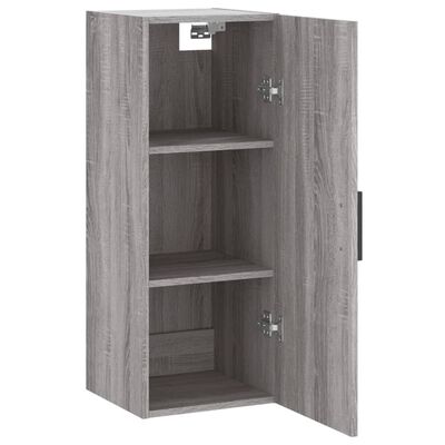 vidaXL Wall Mounted Cabinet Grey Sonoma 34.5x34x90 cm