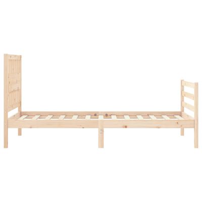 vidaXL Bed Frame without Mattress 90x200 cm Solid Wood