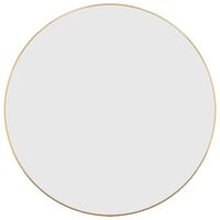 vidaXL Wall Mirror Gold Ø 60 cm Round