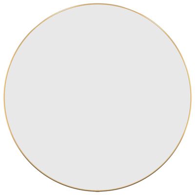 vidaXL Wall Mirror Gold Ø 60 cm Round