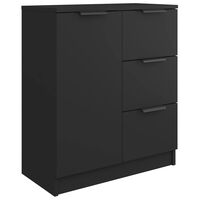 vidaXL Sideboard Black Engineered Wood