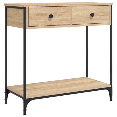 vidaXL Console Table Sonoma Oak 75x34.5x75 cm Engineered Wood