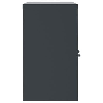 vidaXL File Cabinet Anthracite 90x40x70 cm Steel