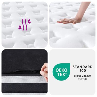 vidaXL Pocket Spring Mattress Medium 70x200 cm