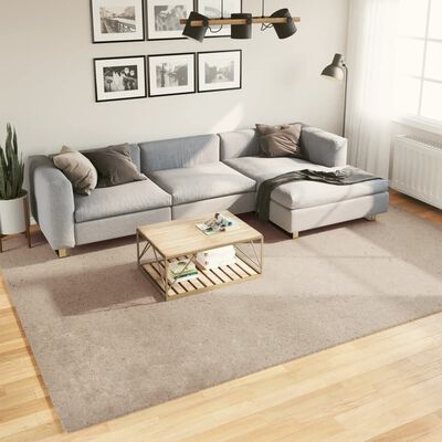 vidaXL Rug HUARTE Short Pile Soft and Washable Sand 240x340 cm