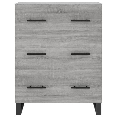 vidaXL Sideboard Grey Sonoma 69.5x34x90 cm Engineered Wood