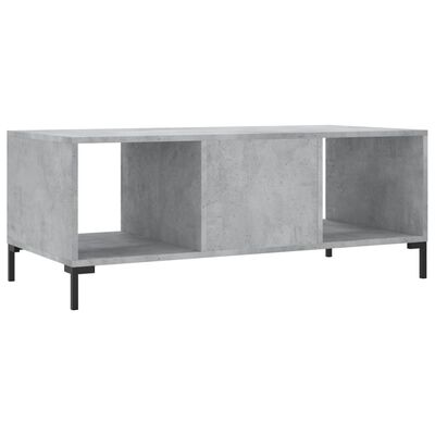 vidaXL Coffee Table Concrete Grey 102x50x40 cm Engineered Wood