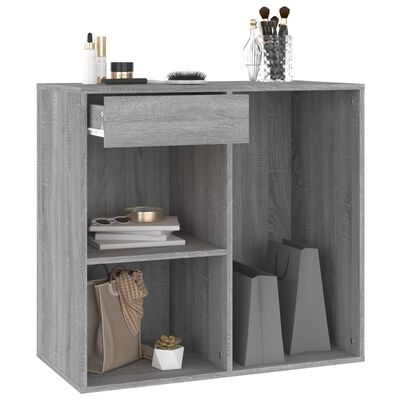 vidaXL Cosmetic Cabinet Grey Sonoma 80x40x75 cm Engineered Wood