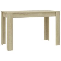 vidaXL Dining Table Sonoma Oak 120x60x76 cm Engineered Wood