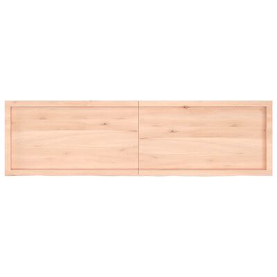 vidaXL Bathroom Countertop 180x50x(2-6) cm Untreated Solid Wood