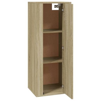 vidaXL Wall Mounted TV Cabinet Sonoma Oak 40x34,5x100 cm