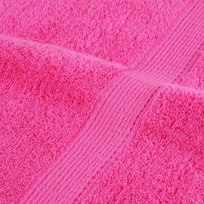 vidaXL Premium Sauna Towels SOLUND 10 pcs Pink 80x200 cm 600 gsm