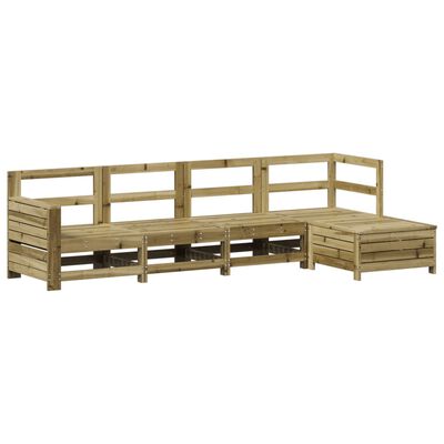 vidaXL 5 Piece Garden Sofa Set Impregnated Wood Pine