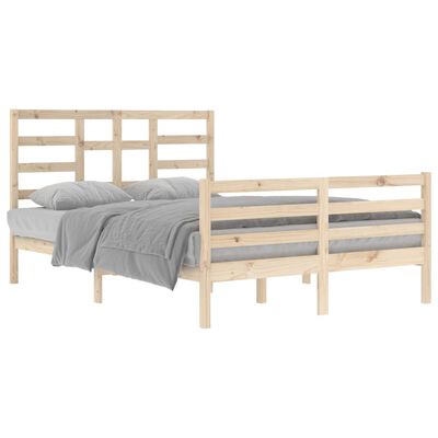 vidaXL Bed Frame without Mattress Solid Wood 140x200 cm