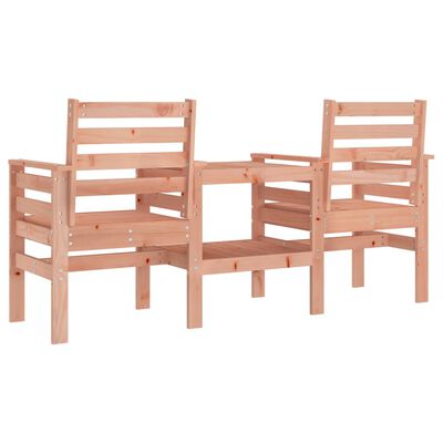 vidaXL Garden Bench with Table 2-Seater Solid Wood Douglas