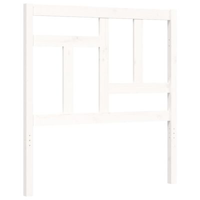 vidaXL Bed Frame without Mattress White 90x200 cm Solid Wood Pine