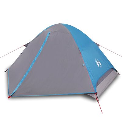 vidaXL Camping Tent Dome 2-Person Blue Waterproof