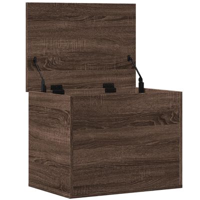 vidaXL Storage Box Brown Oak 60x42x46 cm Engineered Wood