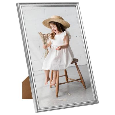 vidaXL Photo Frames Collage 3 pcs for Table Silver 21x29.7 cm