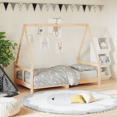 vidaXL Kids Bed Frame 80x160 cm Solid Wood Pine