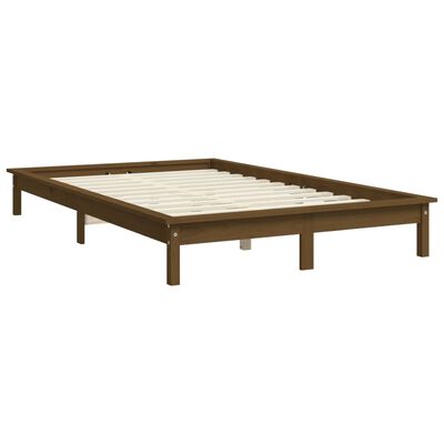 vidaXL Bed Frame without Mattress Honey Brown 120x200 cm Solid Wood