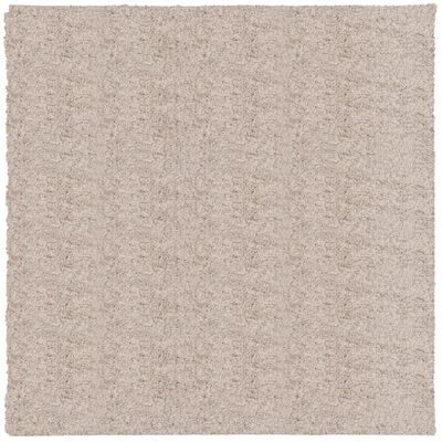 vidaXL Shaggy Rug PAMPLONA High Pile Modern Beige 240x240 cm