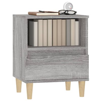 vidaXL Bedside Cabinet Grey Sonoma 40x35x50 cm