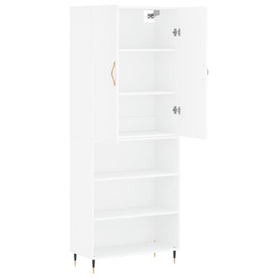 vidaXL Highboard White 69.5x34x180 cm Engineered Wood