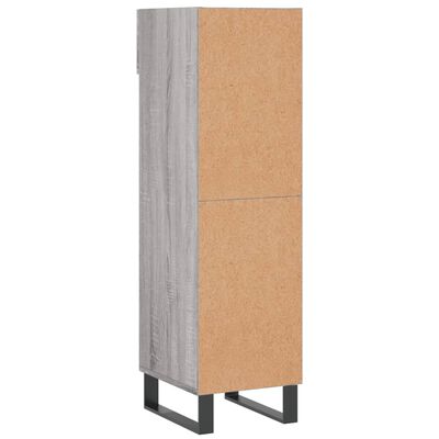 vidaXL Shoe Cabinet Grey Sonoma 30x35x105 cm Engineered Wood