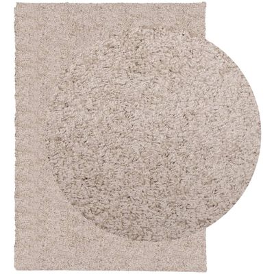 vidaXL Shaggy Rug PAMPLONA High Pile Modern Beige 200x280 cm