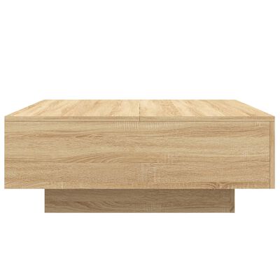 vidaXL Coffee Table Sonoma Oak 80x80x31 cm Engineered Wood