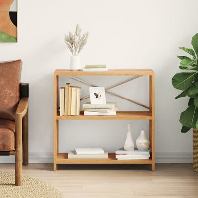 vidaXL 3-Tier Shelf 80x30x78 cm Solid Wood Oak