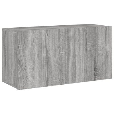 vidaXL 5 Piece TV Wall Units Grey Sonoma Engineered Wood