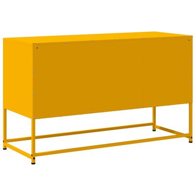 vidaXL TV Cabinet Mustard Yellow 100.5x39x60.5 cm Steel