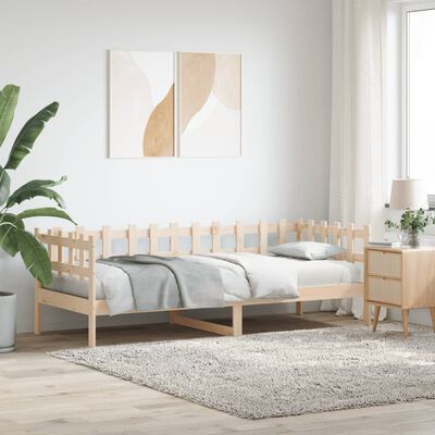 vidaXL Day Bed without Mattress 90x200 cm Solid Wood Pine